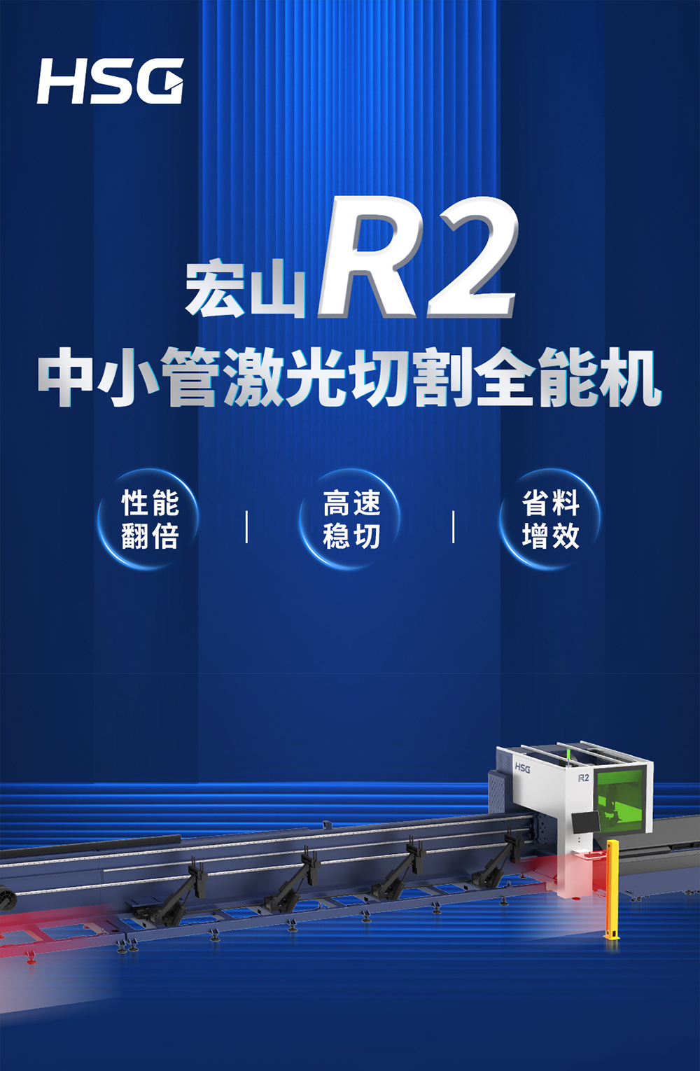 一圖看懂R2中小管激光切割全能機